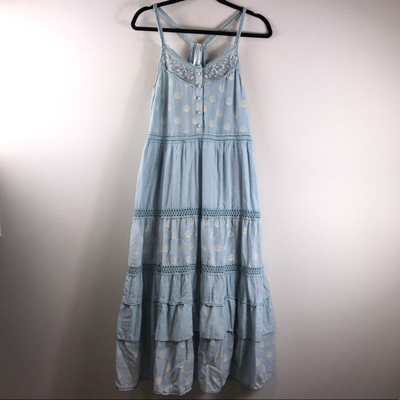 Anthropologie Dresses By Anthropologie Sample Baby Blue And Yellow